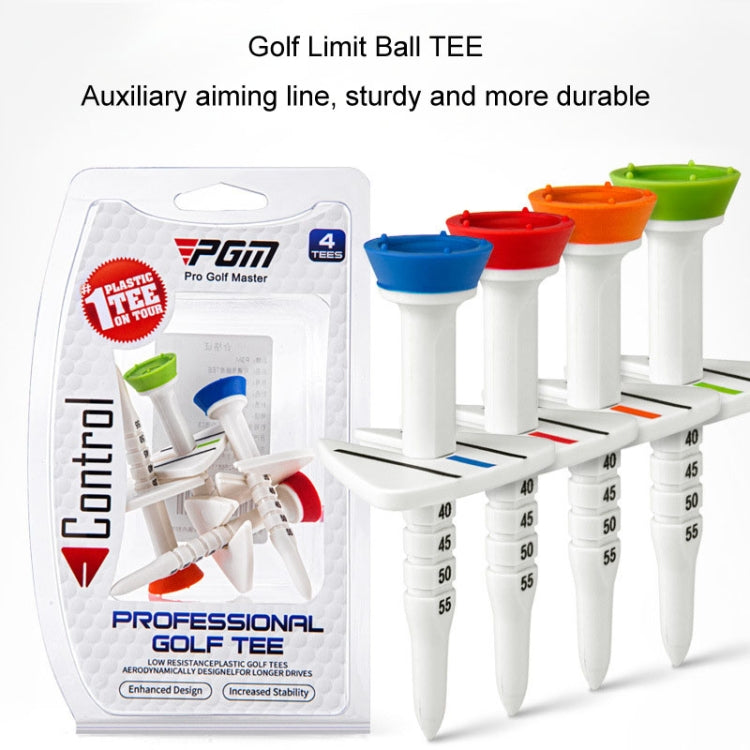 PGM QT022 Golf Tee Adjustable Limit Aiming Assist 77mm Tee Length