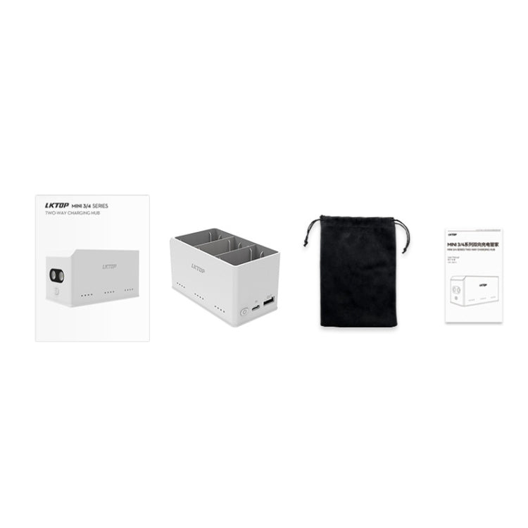 For DJI Mini 4 Pro / Mini 3 Pro Drone LKTOP 37W Two Way Charging Hub