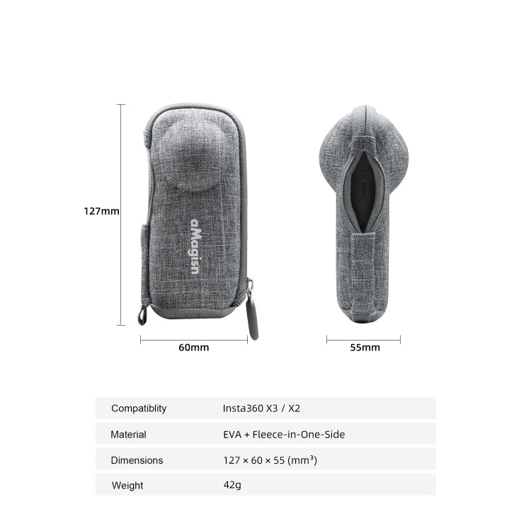 aMagisn Body Bag Mini Storage Accessories, For Insta360 X3 / X2