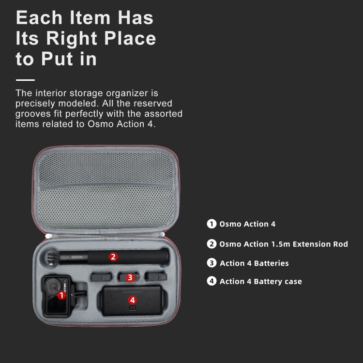 aMagisn Medium Storage Pack Protection Movement Camera Accessories, For DJI Osmo Action 4
