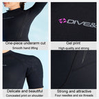 DIVE & SAIL 3mm Ladies One-Piece Short Sleeve Wetsuit Winter Thickened Surfing And Snorkeling Suit — view 8
