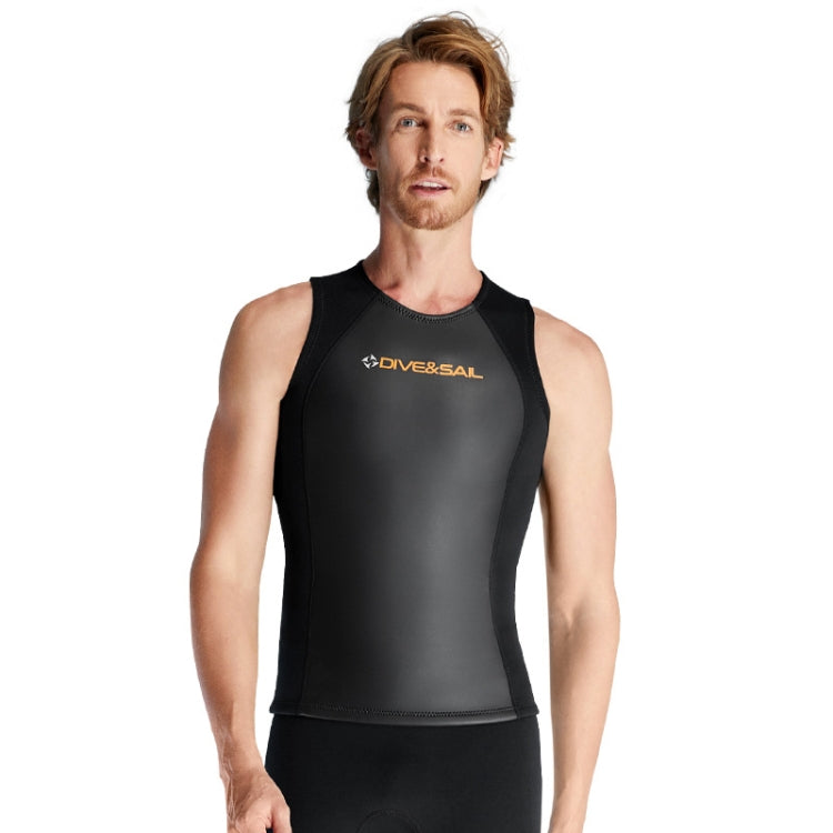DIVE & SAIL 2mm Split Sleeveless Wetsuit Warm Surfing And Swimming Vest — Female Tops