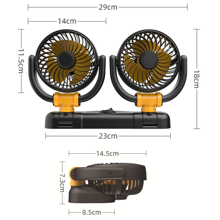 SUITU Car Foldable Cooling Fan Automobile Summer Temperature Reduction Fan