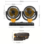 SUITU Car Foldable Cooling Fan Automobile Summer Temperature Reduction Fan