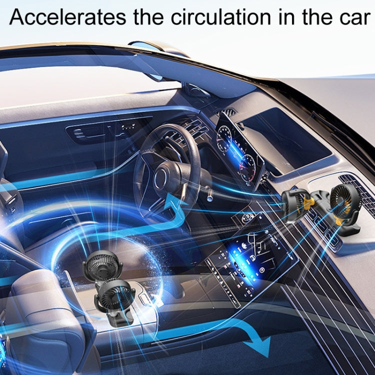 SUITU Car Foldable Cooling Fan Automobile Summer Temperature Reduction Fan