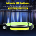 Fluorescent Belt Sensor Headlight Outdoor Running and Cycling Head Torch