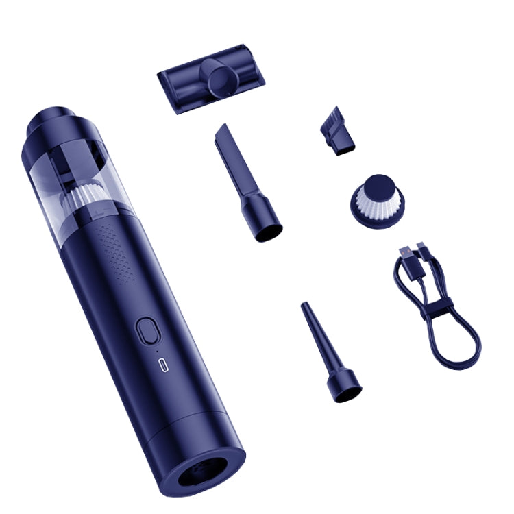 SUITU ST-6676 7pcs /Set Cordless Vehicle Vacuum Cleaner Home And Car Brushless Cylinder Blower — White