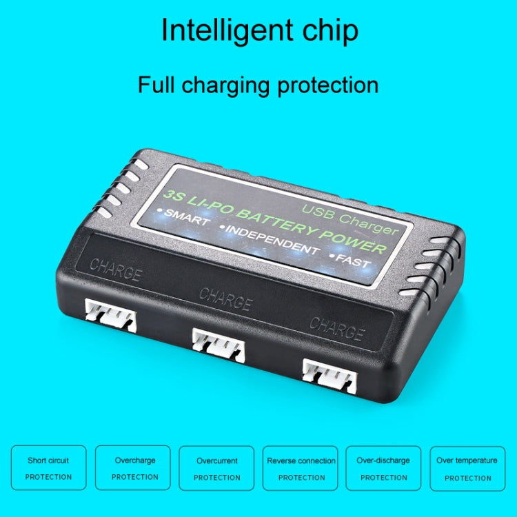 One Charge Three Water Bullet Rifle Li-Po Battery Balance Charging Case — view 6