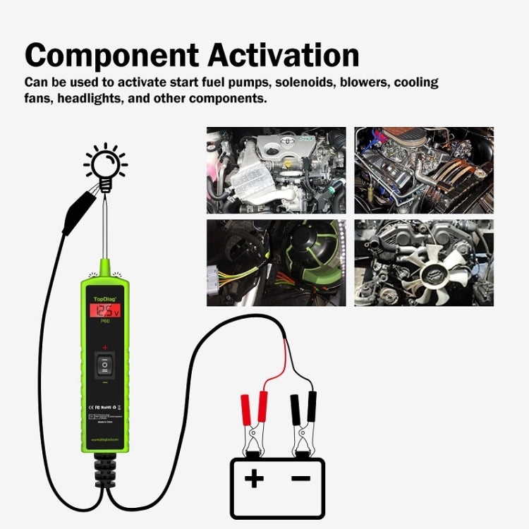 JDiag 6-30V Voltage Detector Automotive Power Circuit Diagnostic Diode — view 3