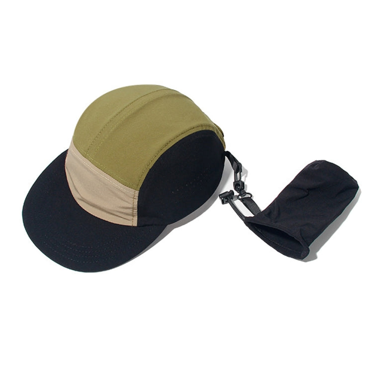 Quick-drying Stowable Baseball Cap Outdoor Cycling Foldable Contrasting Color Thin Hat