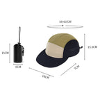 Quick-drying Stowable Baseball Cap Outdoor Cycling Foldable Contrasting Color Thin Hat — view 3