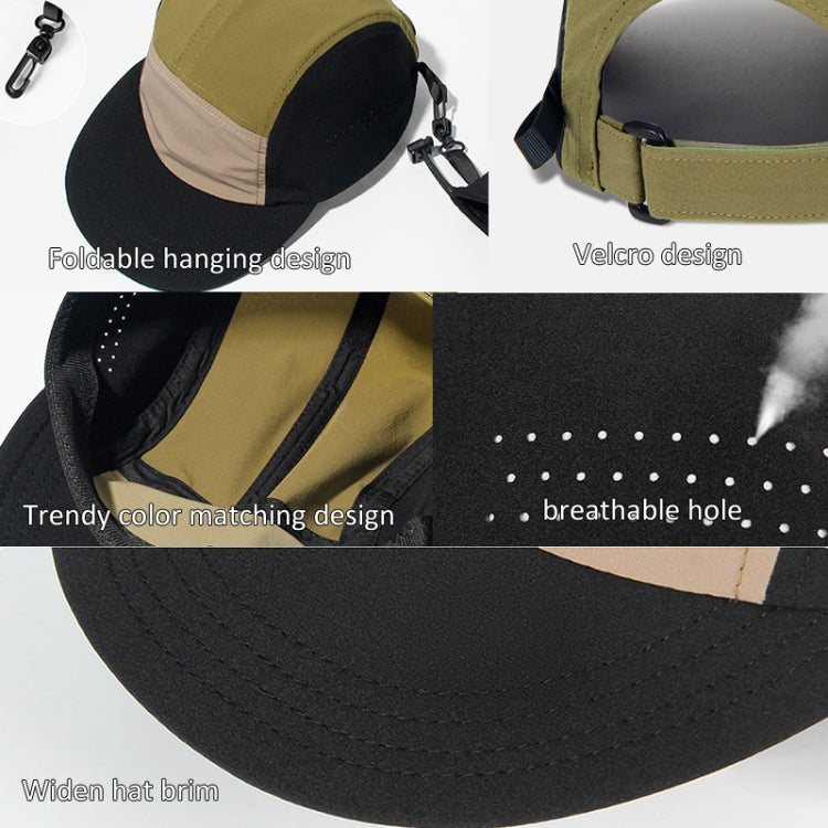 Quick-drying Stowable Baseball Cap Outdoor Cycling Foldable Contrasting Color Thin Hat — view 5