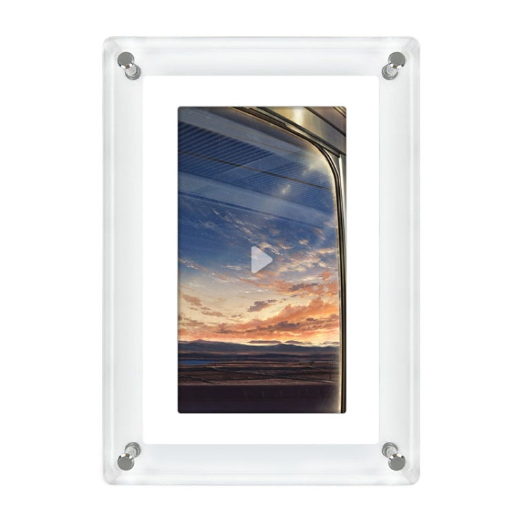 5 Inch HD Digital Photo Frame Crystal Advertising Player 1080P Motion Video Picture Display Player — 5 Inch (US Plug)