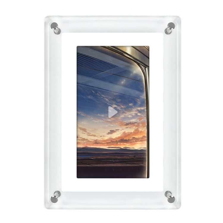 5 Inch HD Digital Photo Frame Crystal Advertising Player 1080P Motion Video Picture Display Player — 5 Inch (EU Plug)