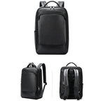 Bopai 61-123311 Large-Capacity First-Layer Cowhide Business Laptop Backpack — 61-123311