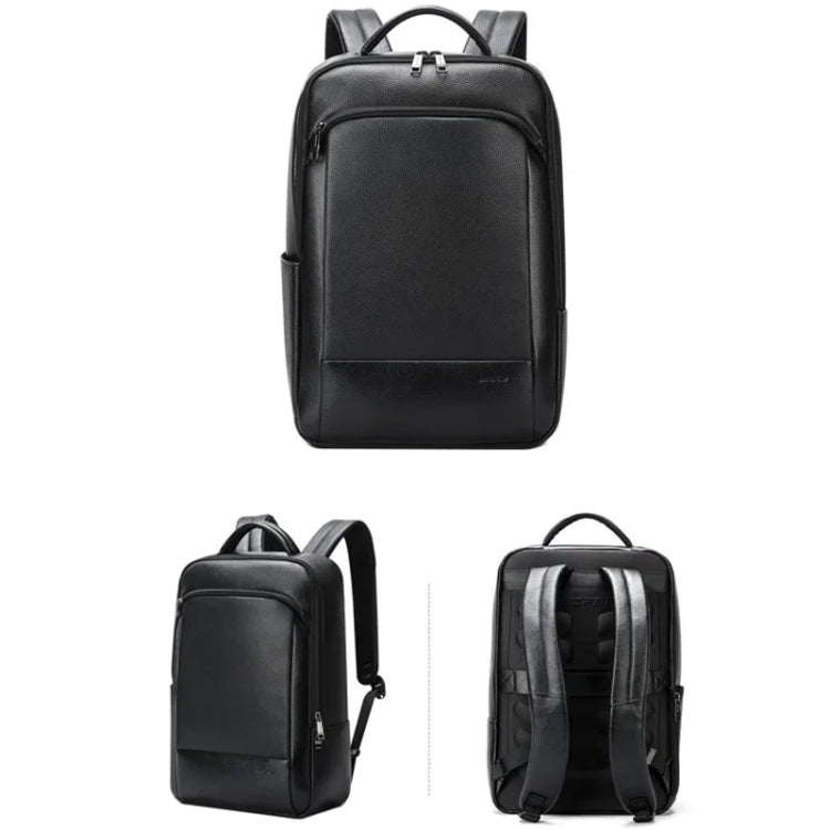 Bopai 61-123311 Large-Capacity First-Layer Cowhide Business Laptop Backpack — 61-123311