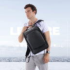 Bopai 61-123311 Large-Capacity First-Layer Cowhide Business Laptop Backpack — view 11