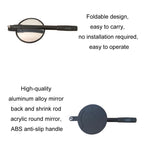 20cm Retractable Acrylic Handheld Explosion-proof Vehicle Inspection Mirror