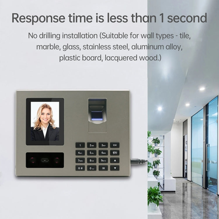FA03 Intelligent Voice Prompt Face Recognition Fingerprint Attendance Machine — view 15