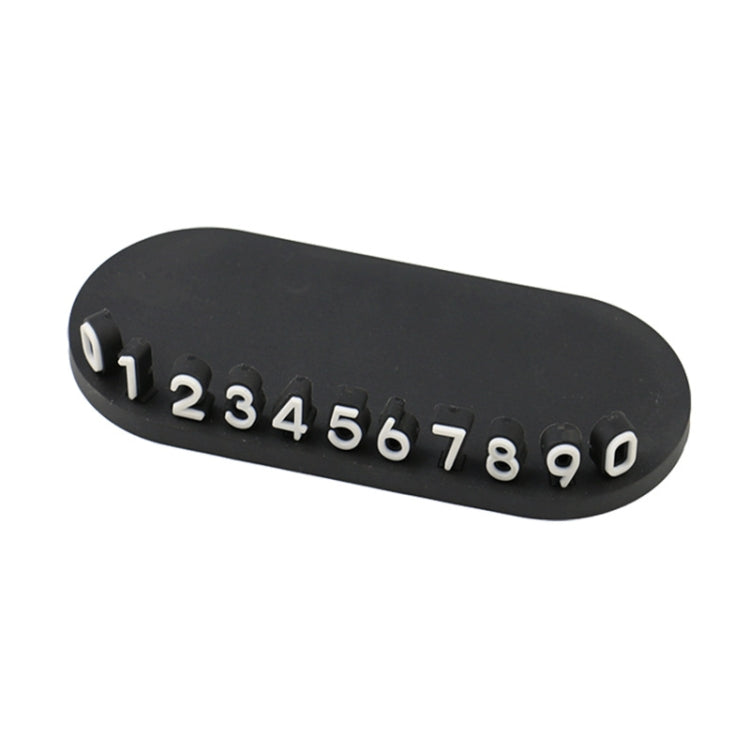 3D Temporary License Plate Removal Ornaments Anti-slip Base