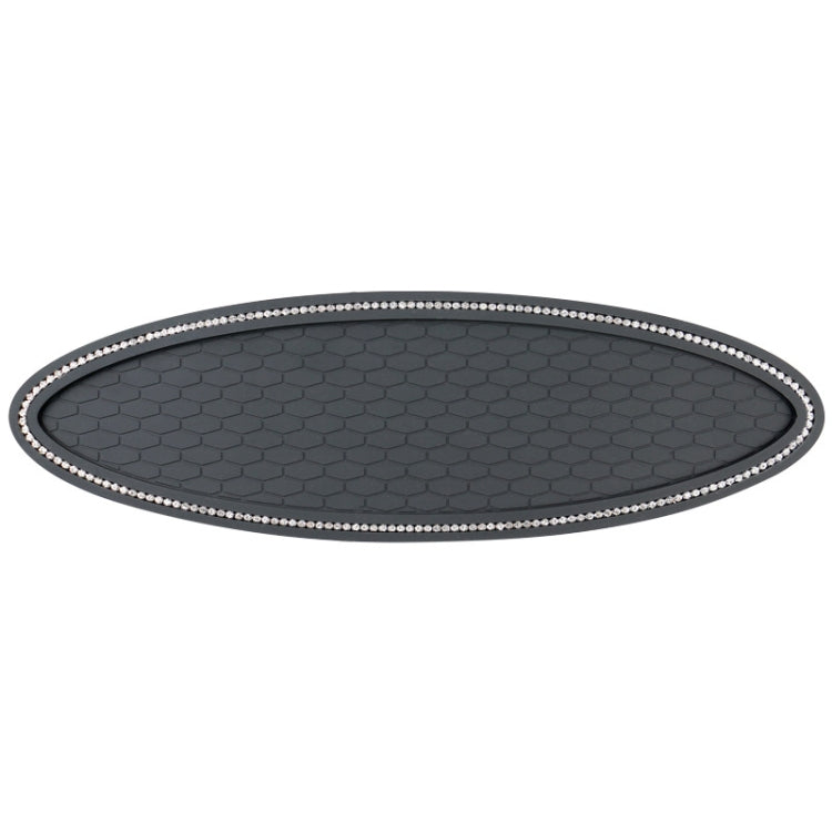 Car Center Console Ornaments Oval Anti-slip Mat — Without Diamond
