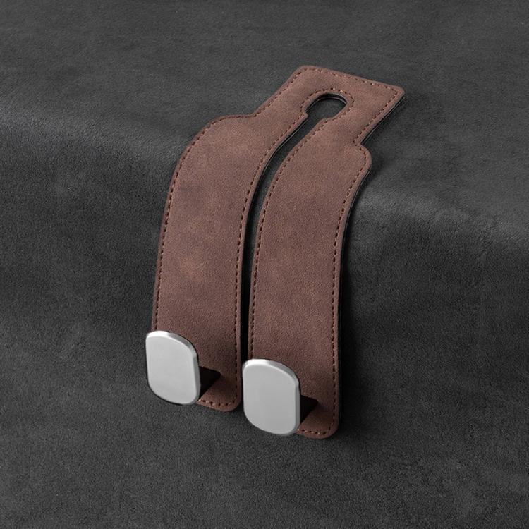 Car Seat Mack Multifunctional Metal Hook Mobile Phone Holder — Black