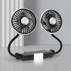 Car Double-head Hose Seat Fan with Light
