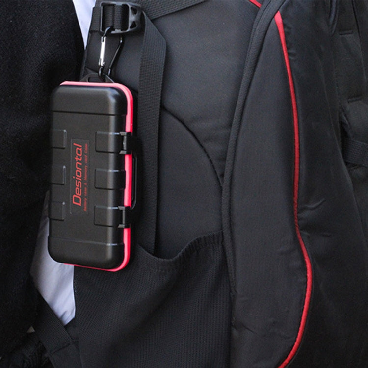 Desiontal LP-E6 Waterproof SD Card Holder Camera Battery Case