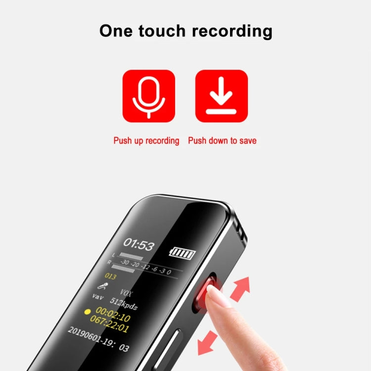 G1 0.96-Inch IPS Color Screen HD Smart Mini Noise Reduction Timer Recorder