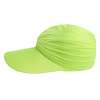 Women Visor Sun Protection Cap Elastic Hollow Large Brim Hat — view 5