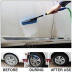 Car Wash Brush Head Soft Bristle Long Handle Brush Spray Foam Bottle Set