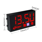 Compact LED Digital Display Time Voltmeter