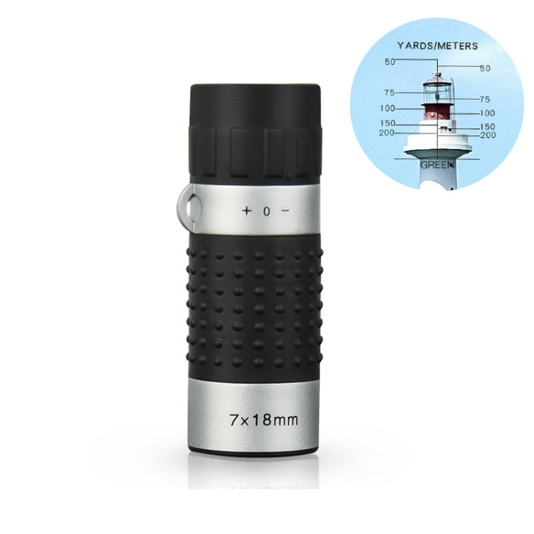 7 x 18 Mini Monoculars Telescope for Hunting Golf Hiking Bird Watching — Crosshairs