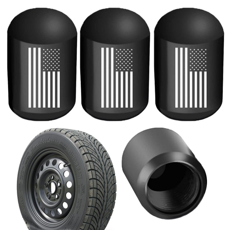 4pcs /Set Car Tire Capsule Aluminum Alloy Screw Dustproof Valves