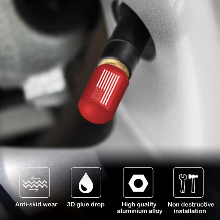 4pcs /Set Car Tire Capsule Aluminum Alloy Screw Dustproof Valves