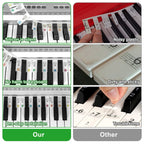 Luminous Silicone Piano Notes Guide Removable Piano Keyboard — view 6