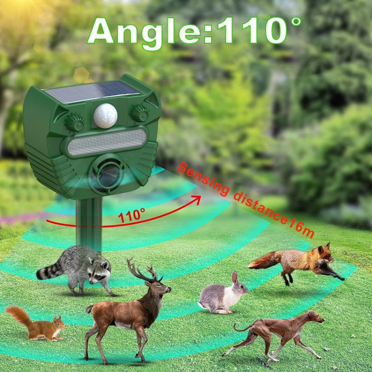 Outdoor Solar Animal Driving Device Ultrasonic Waterproof Infrared Sensor — view 10