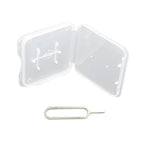 Cell Phone SIM Card Removal Pin Memory Card Holder With Storage Case
