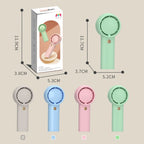 Mini Turbo Handheld Electrical Fan Portable USB Rechargeable Small Fan