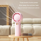 Mini Turbo Handheld Electrical Fan Portable USB Rechargeable Small Fan