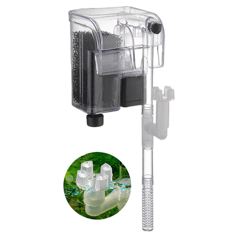 Wall Mounted Silent Fish Tank Filter Waterfall Aquarium Filtration Clean Oxygenator Pump — US Plug