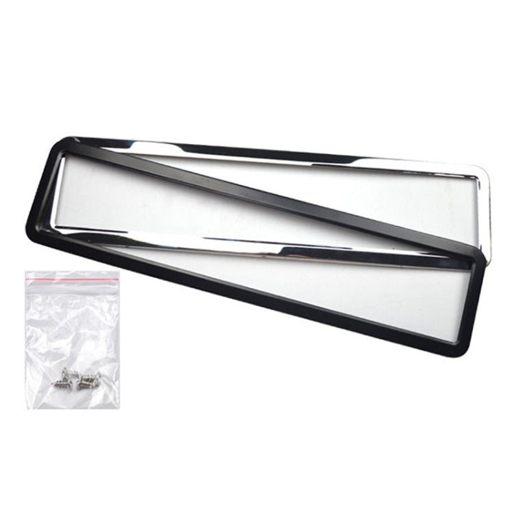 European/Russian/Ukrainian Stainless Steel License Plate Frame