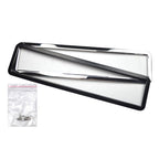European/Russian/Ukrainian Stainless Steel License Plate Frame