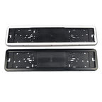 European/Russian/Ukrainian Stainless Steel License Plate Frame