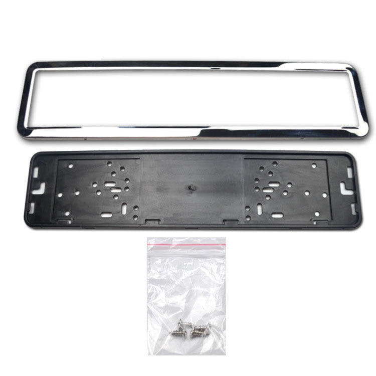 European/Russian/Ukrainian Stainless Steel License Plate Frame