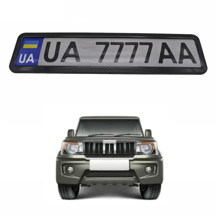 European/Russian/Ukrainian Stainless Steel License Plate Frame