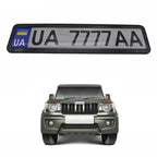 European/Russian/Ukrainian Stainless Steel License Plate Frame
