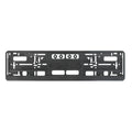 European Standard Single-strip Plastic License Plate Frame