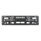 European Standard Single-strip Plastic License Plate Frame