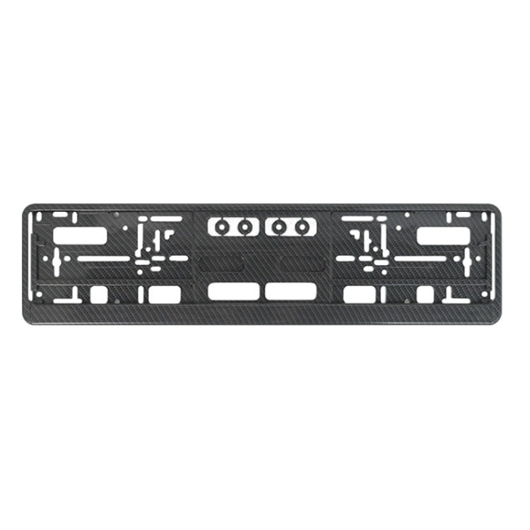 European Standard Single-strip Plastic License Plate Frame — Black